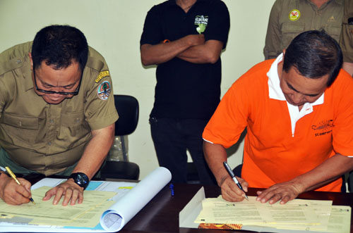 BBKSDA in North Sumatra Signs an Agreement with Scorpion  to Eradicate Wildlife Crimes (March 8, 2016)